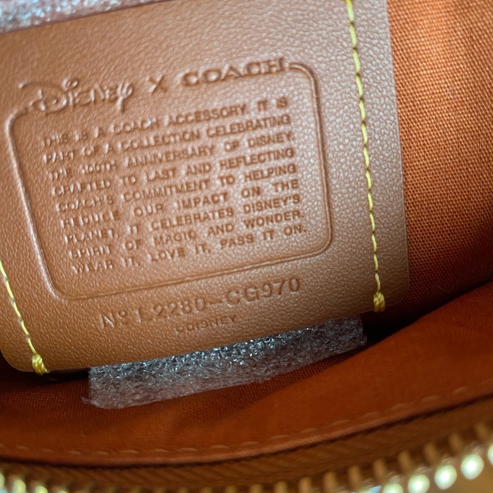 Disney X Coach Charter Belt Bag 7 In Signature Textile Jacquard With Patches - Picture 15 of 15